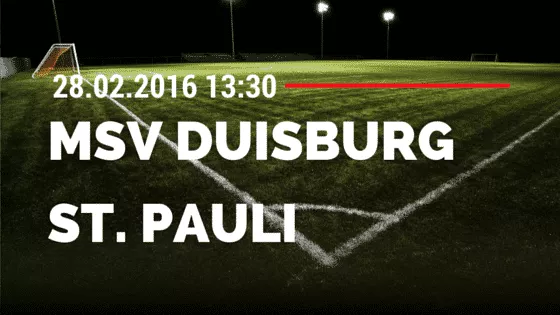 MSV Duisburg – FC St. Pauli 28.02.2016 Tipp