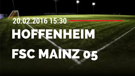 TSG Hoffenheim - FSV Mainz 05 20.02.2016 Tipp
