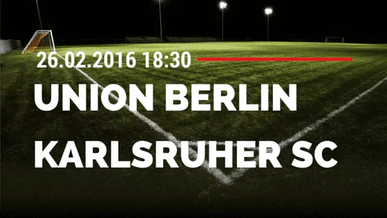 1. FC Union Berlin – Karlsruher SC 26.02.2016 Tipp