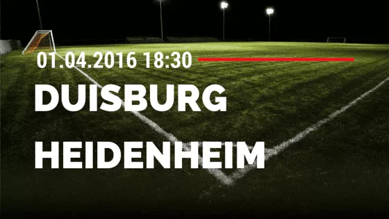 MSV Duisburg vs 1. FC Heidenheim 01.04.2016 Tipp
