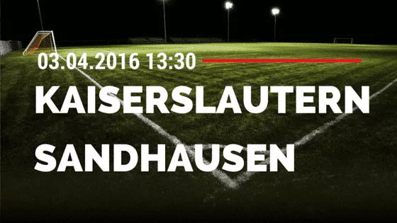 1. FC Kaiserslautern vs SV Sandhausen 03.04.2016 Tipp
