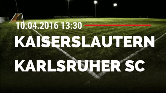 Kaiserslautern vs KSC 10.04.2016