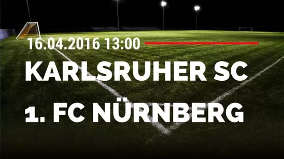 Karlsruher SC vs 1. FC Nürnberg 16.04.2016 Tipp