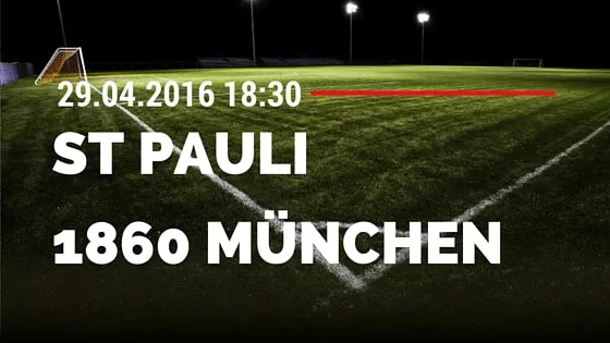 FC St. Pauli vs TSV 1860 München 29.04.2016 Tipp