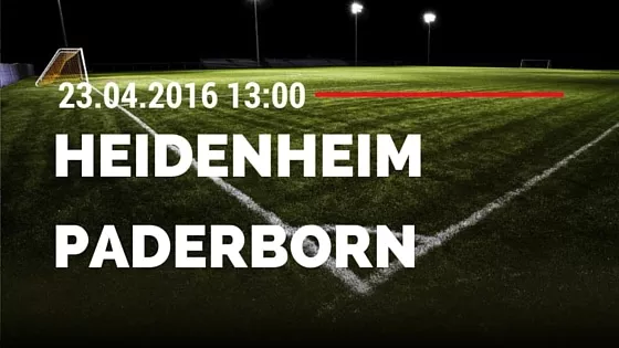 1. FC Heidenheim vs SC Paderborn 23.04.2016 Tipp