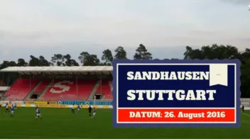 SV Sandhausen vs VfB Stuttgart 26.08.2016 Tipp