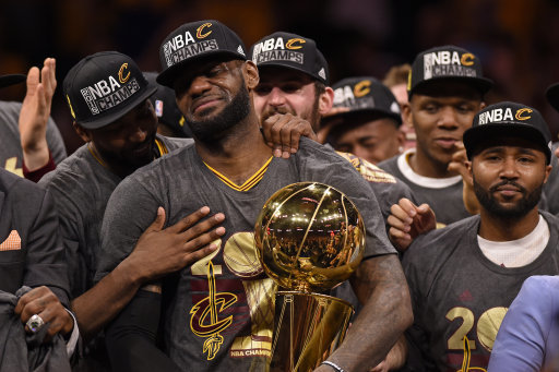 Cleveland Cavaliers LeBron James NBA Champions 2016