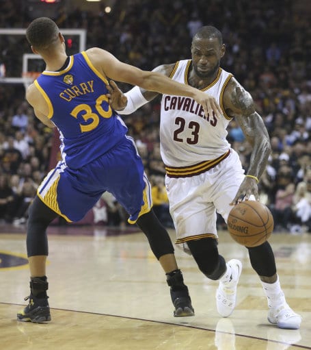 LeBron James Stephen Curry NBA Finals 2016