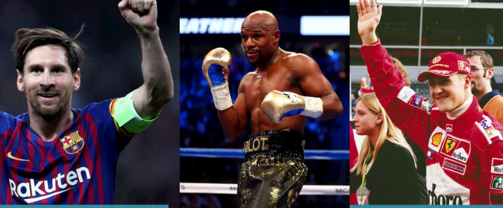 Top 20: Die berühmtesten Sportler aller Zeiten Top 20: Die berühmtesten Sportler aller Zeiten