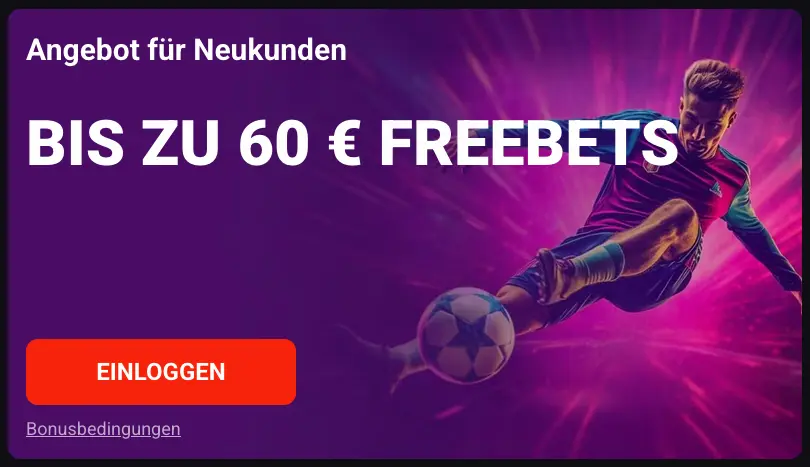 N1Bet Bonus: 60 € an Freiwetten