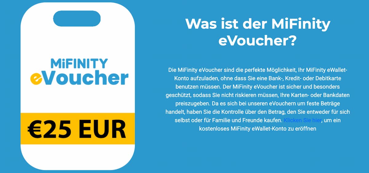 Mifinity E-voucher