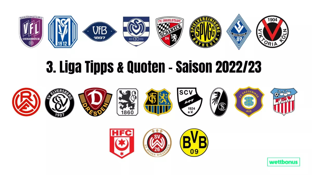 3. Liga Tipps & Quoten - Saison 2022/23