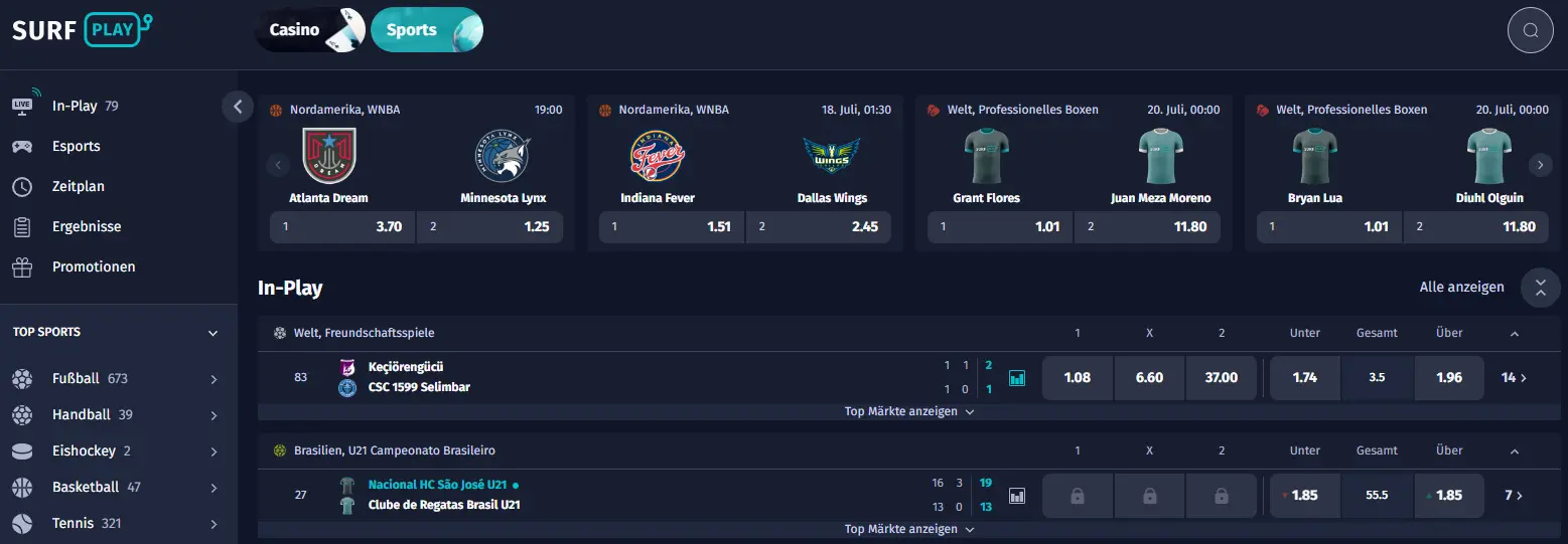 Surfplay Sportwetten