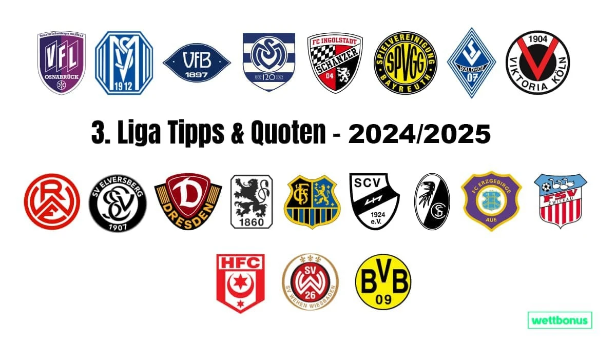 3. Liga Tipps & Quoten - Saison 2024/25