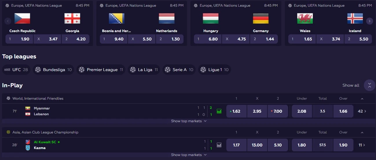 Playfina Sportwetten