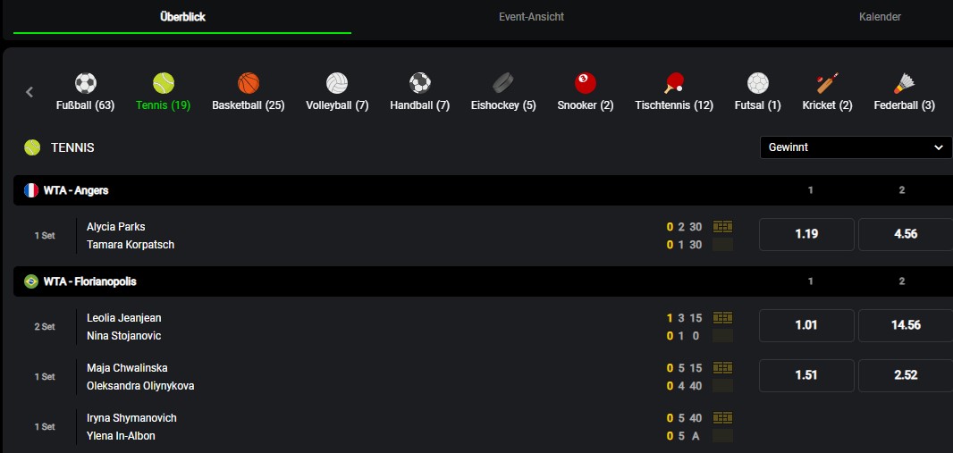 SportoSpin Livewetten