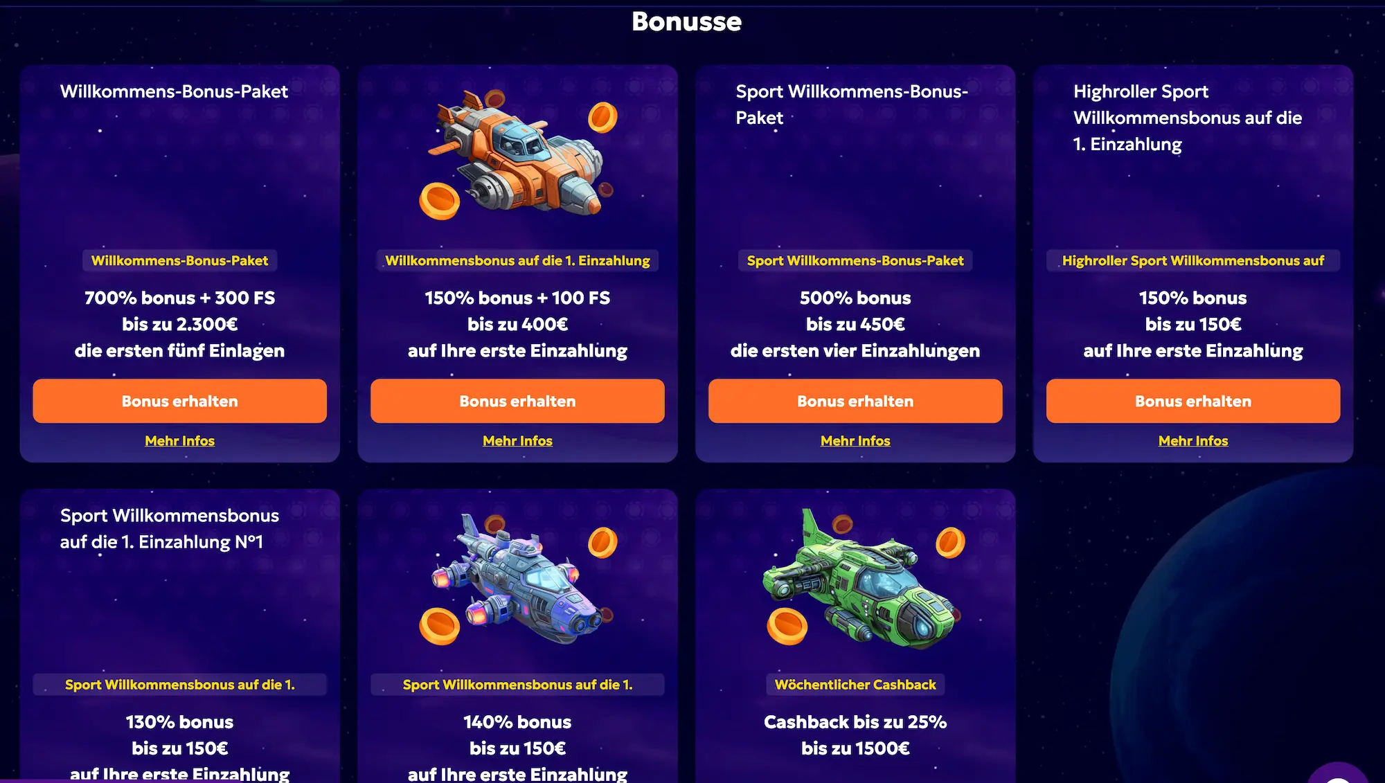 Winarius Sportwetten Bonus