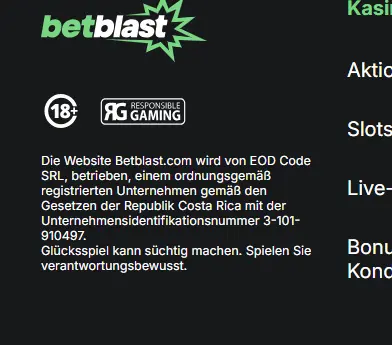 Betblast Sportwetten Lizenz