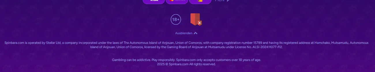 Spinbara Lizenz