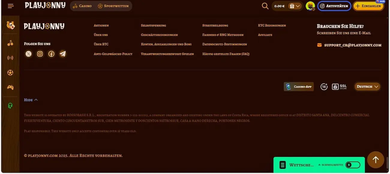PlayJonny LizenzPlayJonny seriös