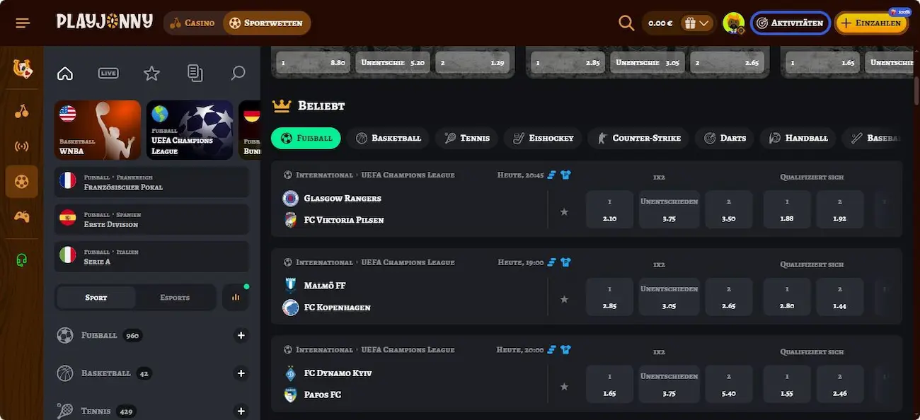 PlayJonny Sportwetten
