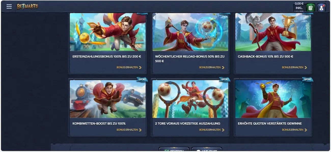 BetWarts Stammkunden Bonus