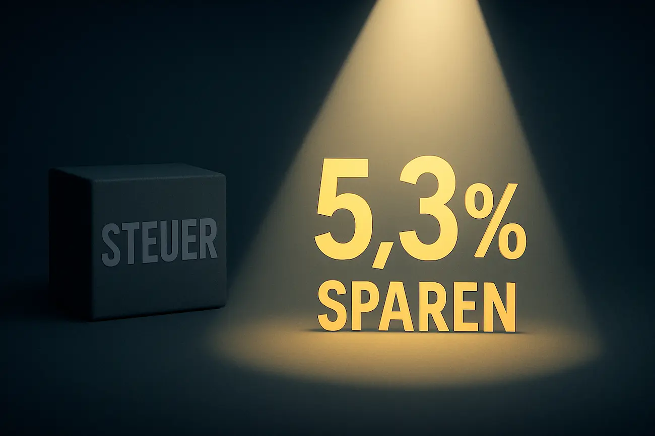 Buchmacher ohne Steuern - Spare 5,3 % in Deutschland