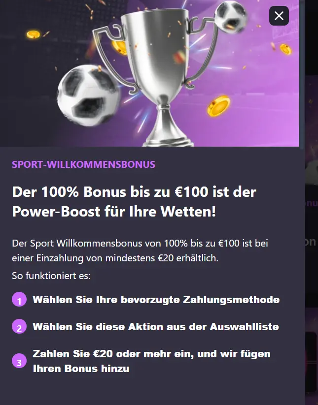 HotLoot Bonus für Sportwetten