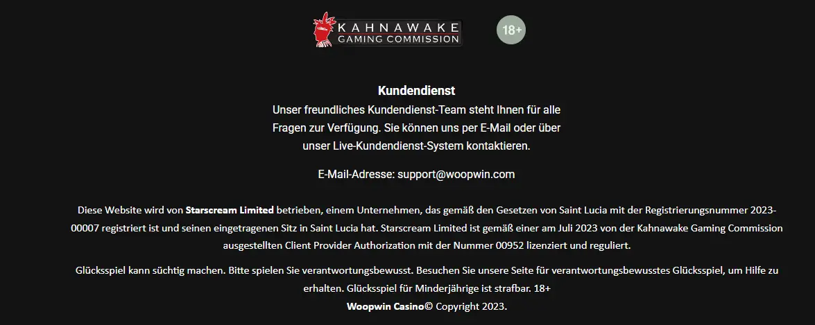 Woopwin Sportwetten Lizenz