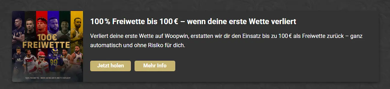 Woopwin Bonus für Sportwetten