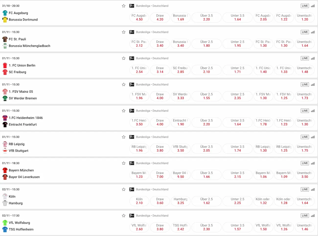 Bundesliga Tipps & Quoten zum 9. Spieltag 25/26