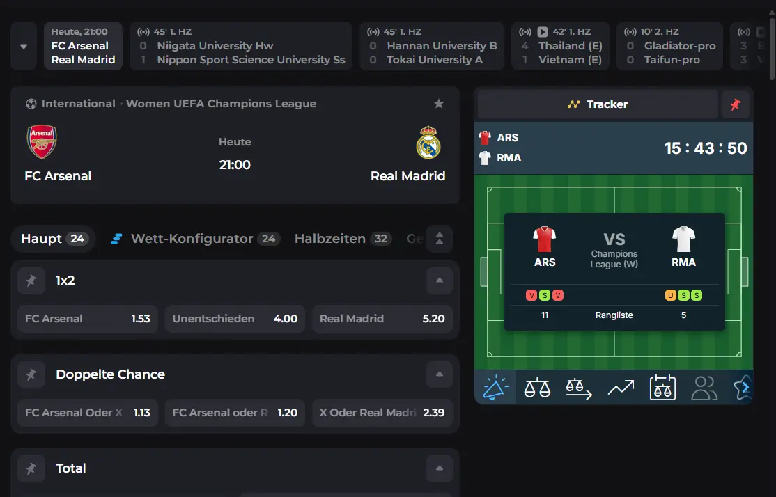 Corgibet Sportwetten