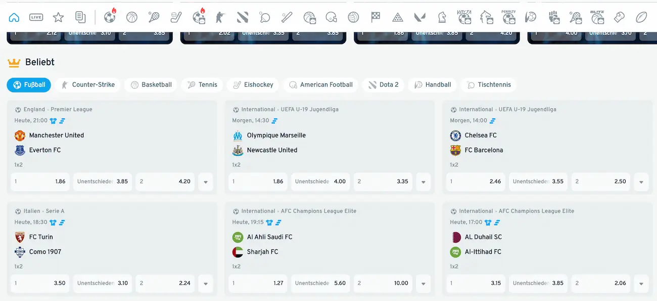 Cryptorino Sportwetten