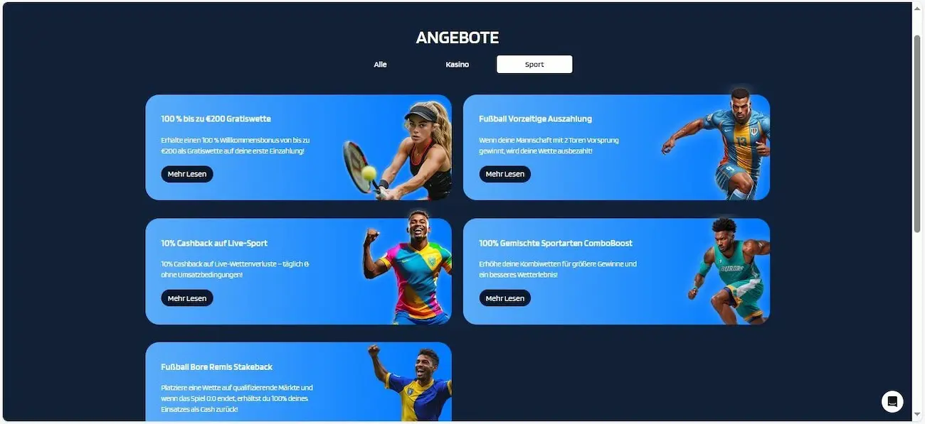 JaaBet Bonus für Sportwetten