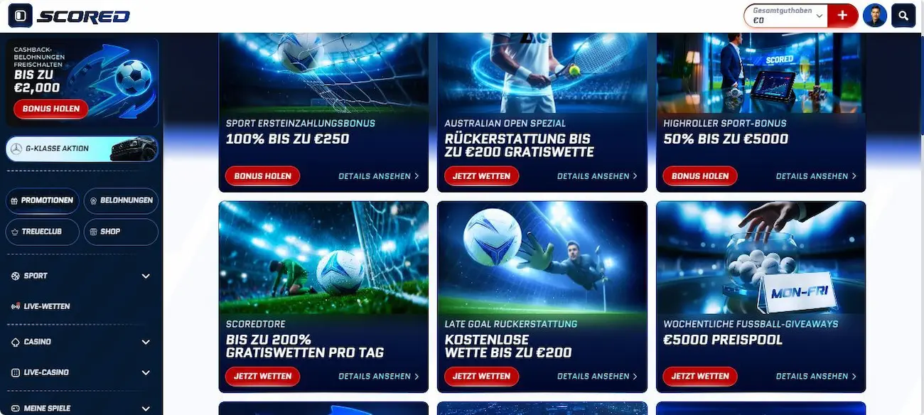 Scored Stammkunden-Vorteile