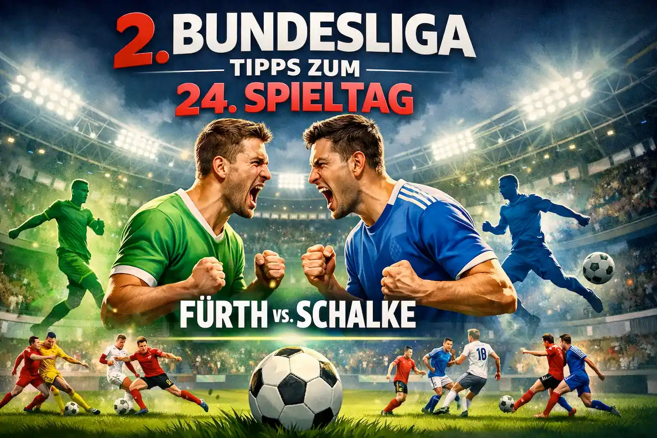 2. Bundesliga Tipps zum 24. Spieltag // Bild: Eigenes/KI