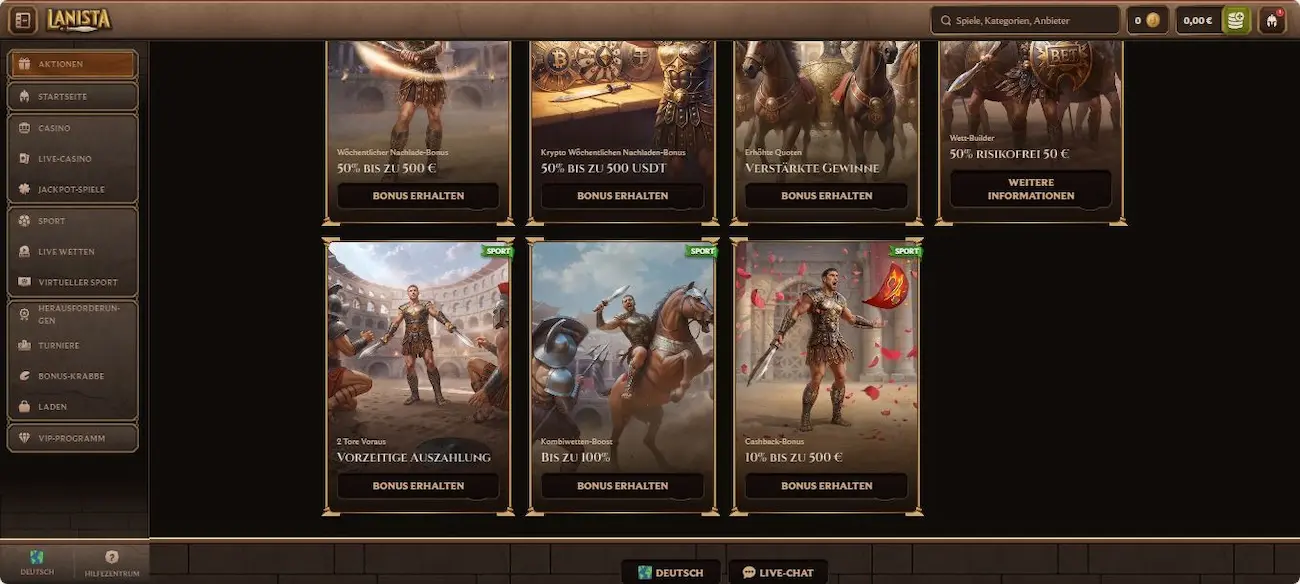 Lanista Test der Stammkunden-Angebote