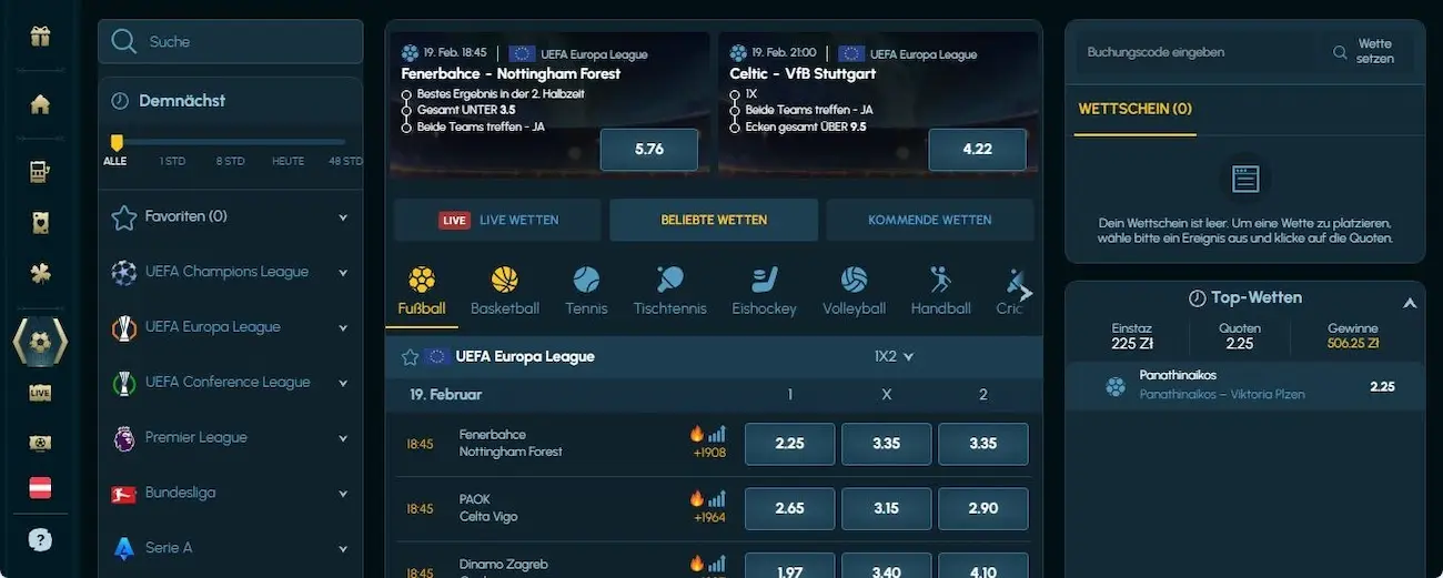 Ragnaro Sportwetten Angebot