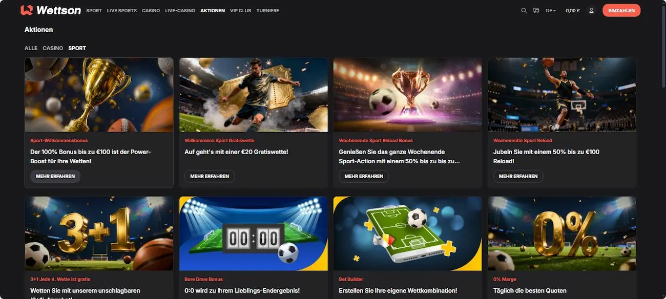 Wettson Stammkundenboni