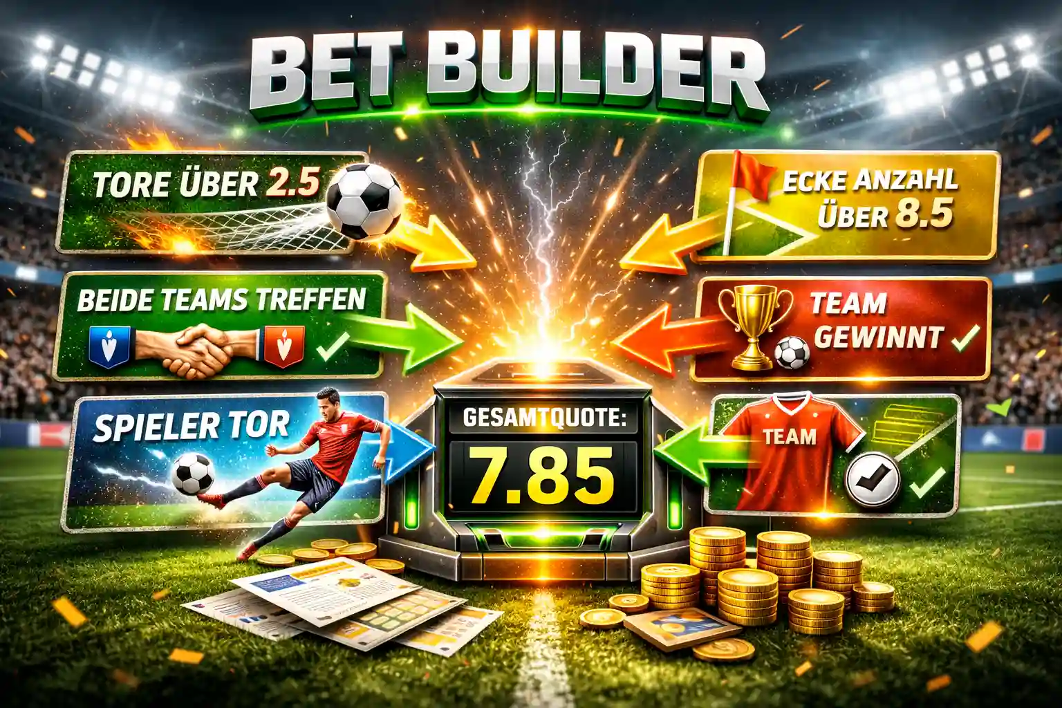 Bet Builder: Wie funktioniert ein Wetten Konfigurator? // Bild: Eigenes/KI