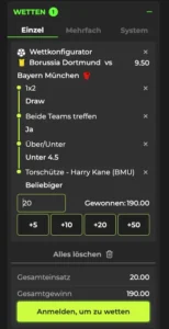 Betovo Wetten Konfigurator