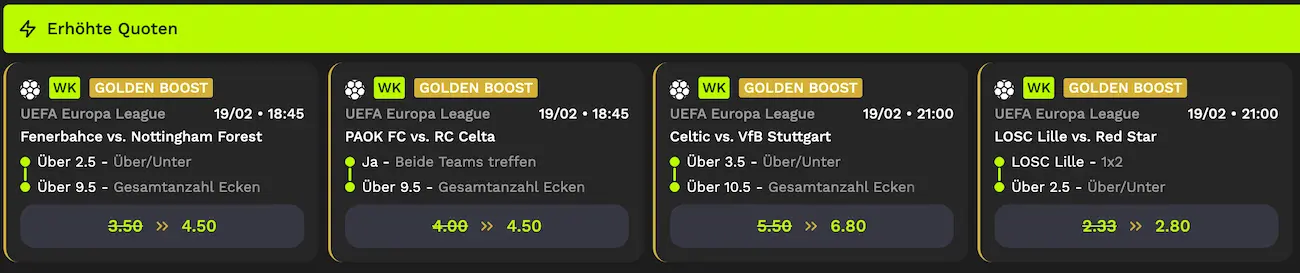 CampeonBet steigert seine Wettquoten für Stammkunden