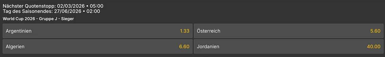 Wer wird Sieger in Gruppe J? // Bild: Jokery