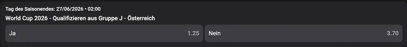 Die Chancen für die Qualifikation von Österreich stehen gut // Bild: Wettson