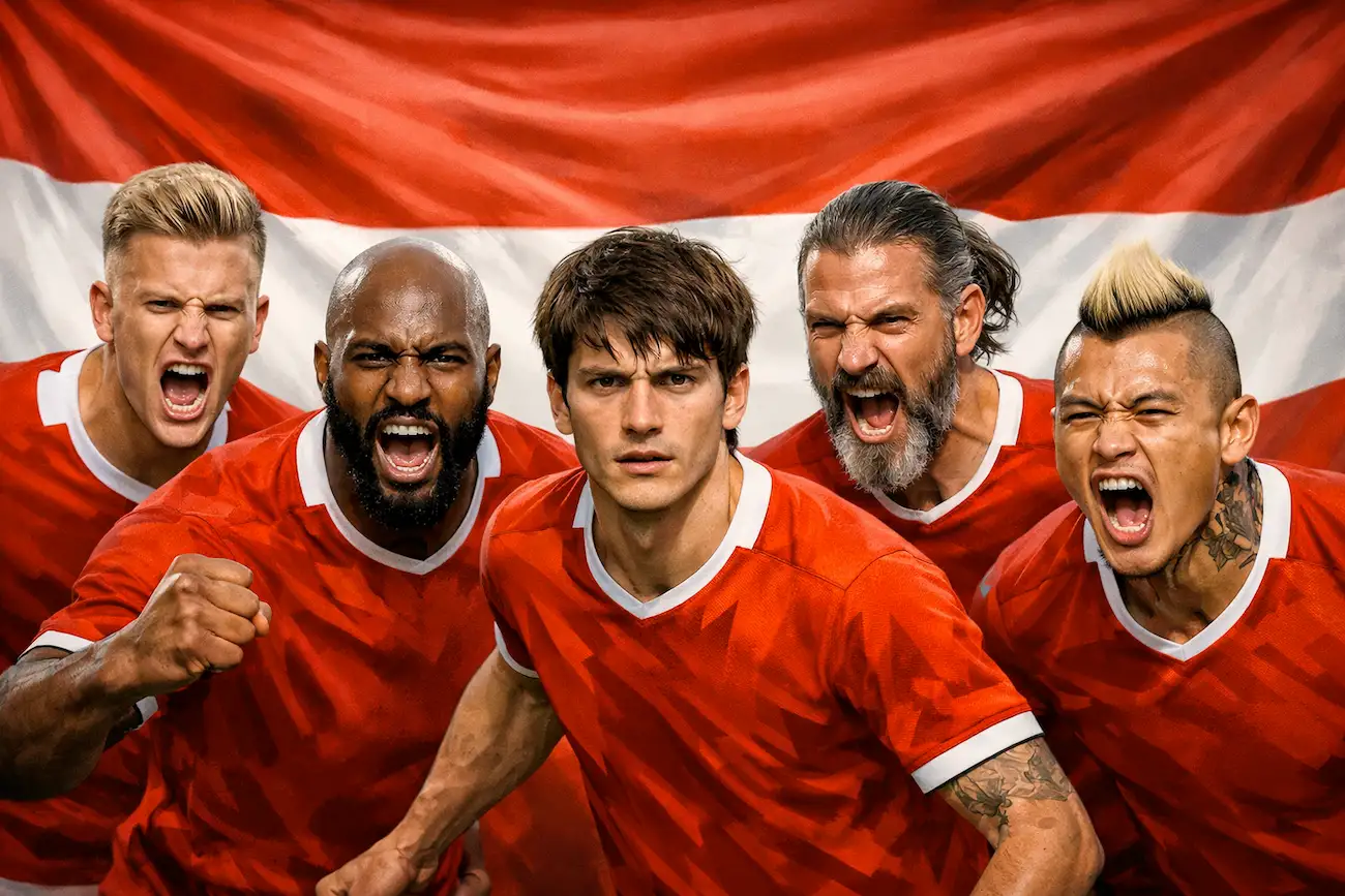 WM 2026 Österreich: Wie weit kommt die Elf von Ralf Rangnick? // Bild: Eigenes/KI