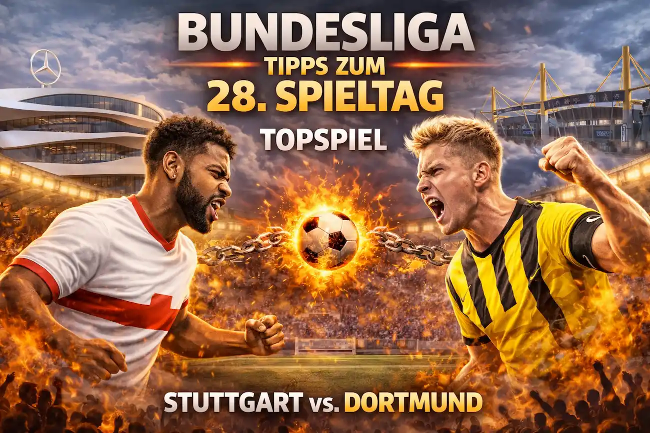 Bundesliga Tipps zum 28. Spieltag // Bild: Eigenes/KI