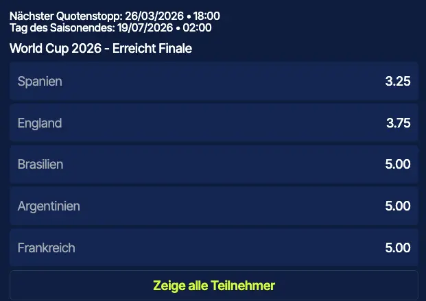 Frankreich erreicht das Finale // Bild: BetBeast