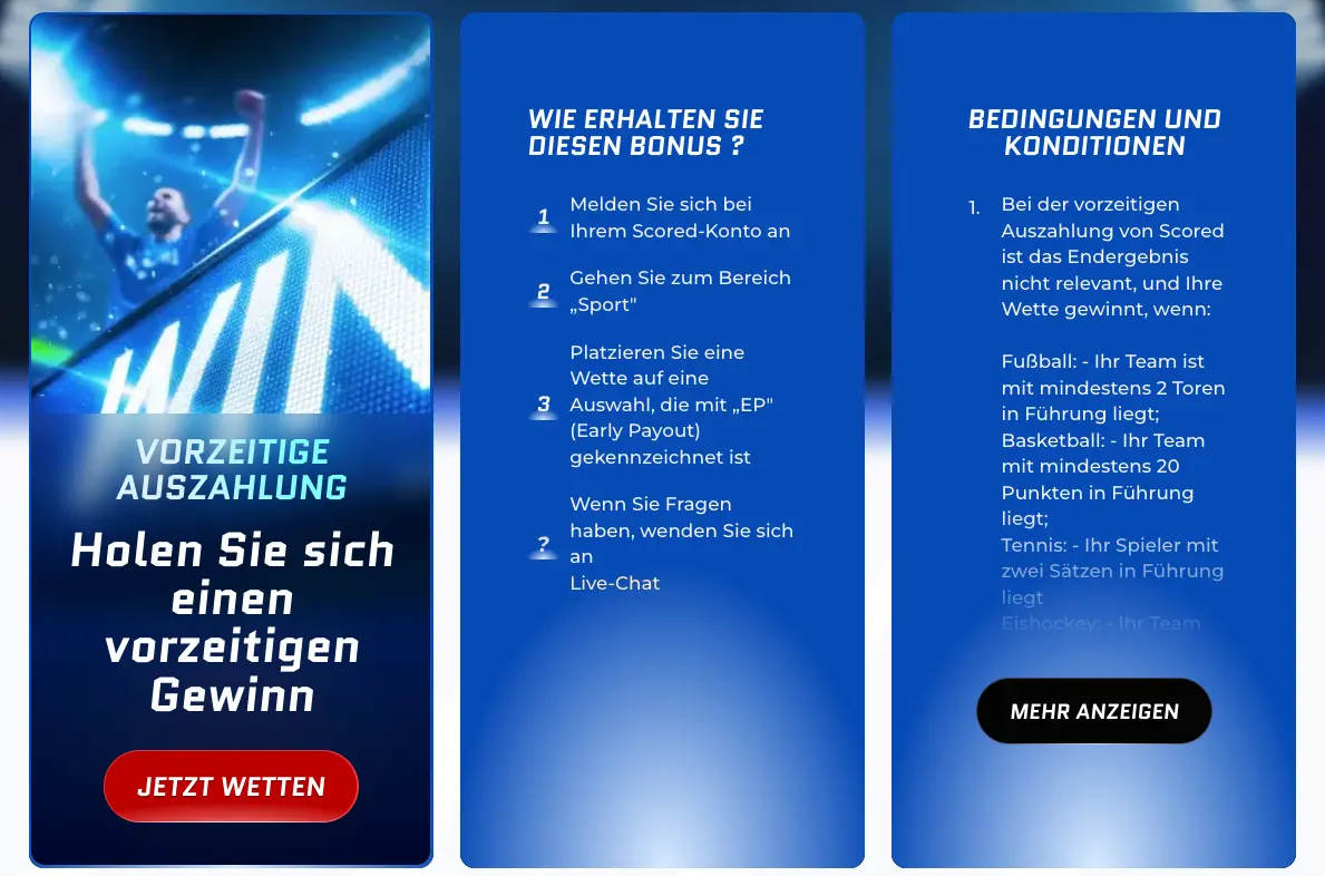 Scored: Ein sehr guter Wettanbieter mit Cashout