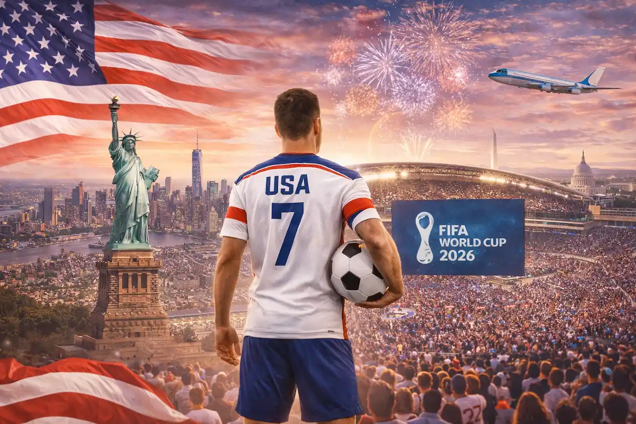 USA bei der WM 2026 in Amerika // Bild: Eigenes/KI