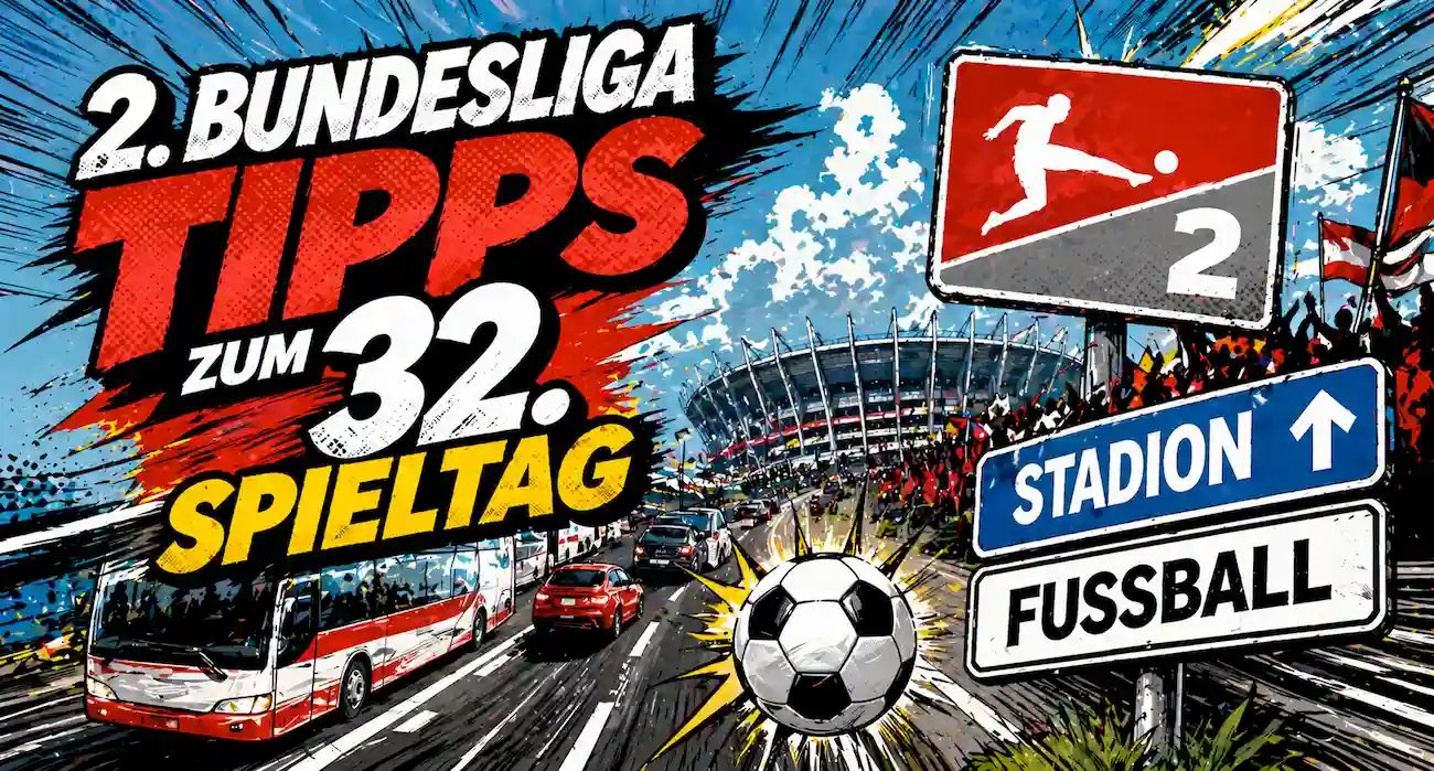 2. Bundesliga Tipps zum 32. Spieltag // Bild: Eigenes/KI